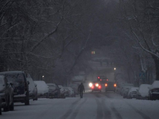 Limpieza en las calles de Madrid tras la nevada Filomena (FOTOS)  