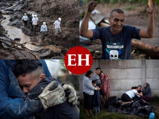 Las desgarradoras imágenes tras el mortífero deslave en El Salvador