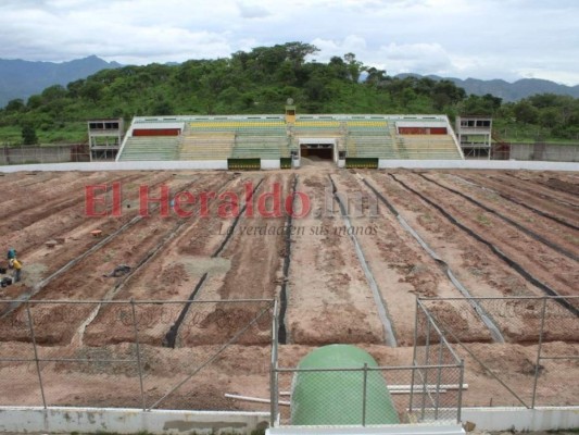 Avanzan en un 70% los trabajos de reparación del estadio de Comayagua
