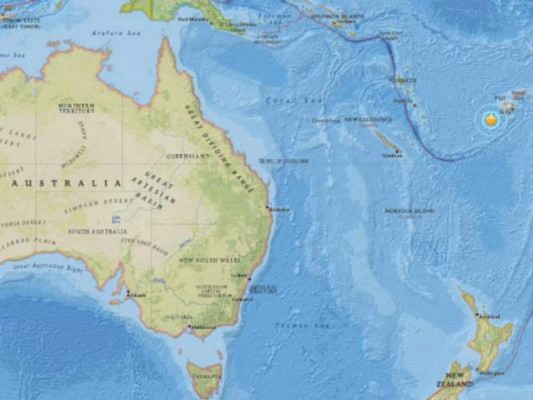 Se produce sismo de magnitud 7,2 frente a islas Fiyi y extienden alerta de tsunami