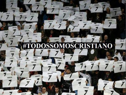 'Todos somos Cristiano', el apoyo masivo del madridismo