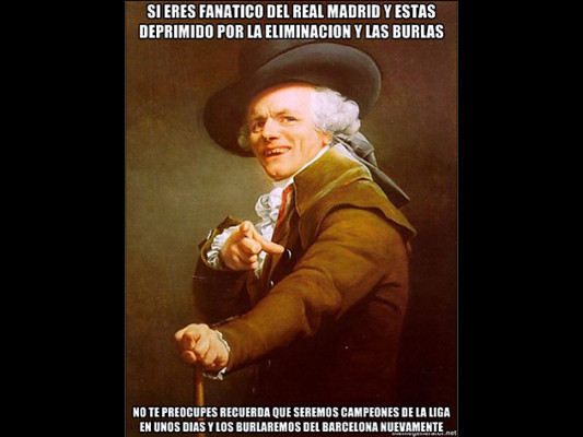 Avalancha de burlas por la eliminación del Real Madrid