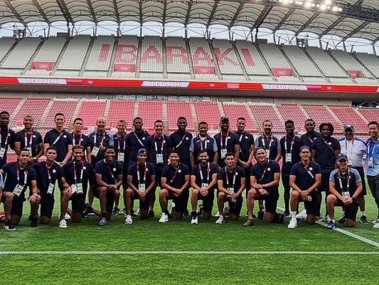 La Sub 23 de Honduras reconoce la cancha del Ibaraki Stadium&nbsp;&nbsp;