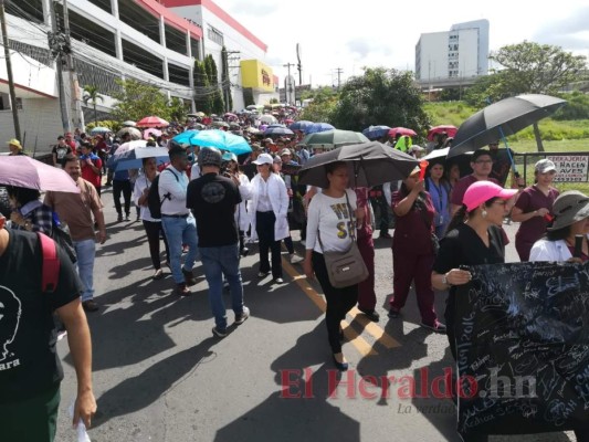 Las fotos de la masiva protesta registrada este martes en la capital de Honduras