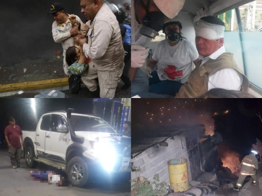 Tres masacres y agresiones en protestas, entre los hechos violentos que marcaron esta semana a Honduras