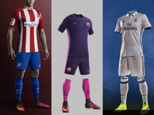 Real Madrid, Barcelona y Atlético presentan sus nuevos uniformes&nbsp;&nbsp;