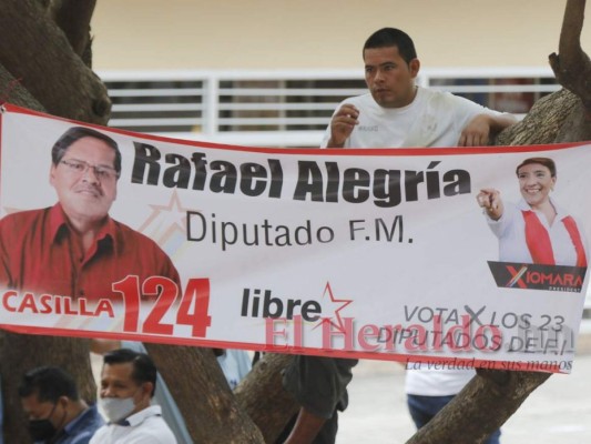 Junto a Nasralla, Doris Gutiérrez y Milton Benítez, candidata de Libre hace cierre de campaña en Tegucigalpa