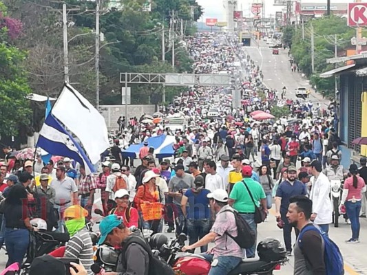 Así se desarrollan las protesta de este viernes en la capital de Honduras