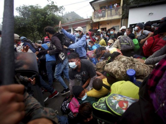Las 20 fotos más impactantes de la caravana migrante