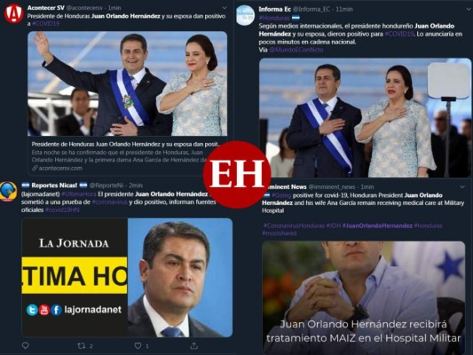 Así informaron medios internacionales que el presidente Hernández tiene covid-19