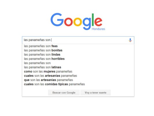 Esto es lo que Google 'sugiere' de los centroamericanos cuando hacés una búsqueda