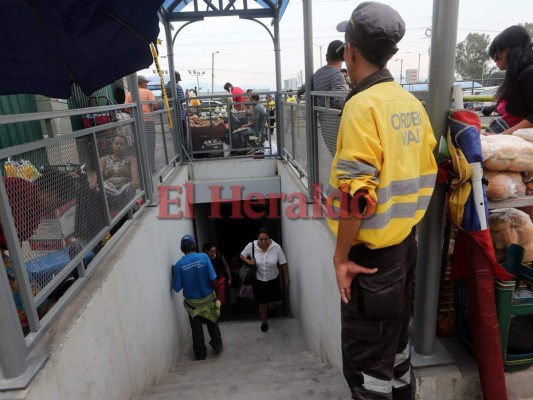 Imágenes del primer túnel peatonal en la capital de Honduras