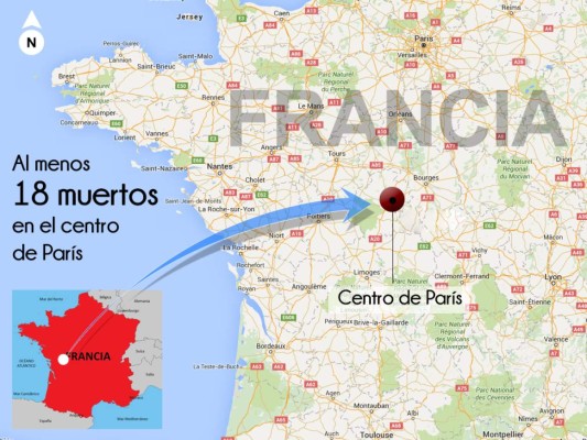 Al menos 150 muertos en ataques terroristas en París, Francia &nbsp;