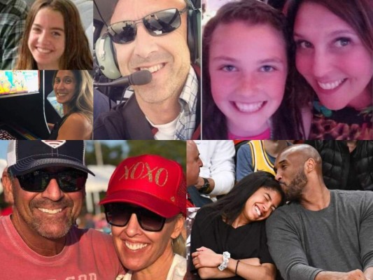 Los rostros de las nueve víctimas del accidente aéreo en el que murió Kobe Bryant y su hija