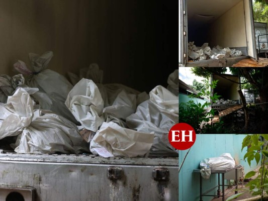 Apilados y a simple vista permanecen cadáveres no reclamados en morgue de Tegucigalpa (FOTOS)