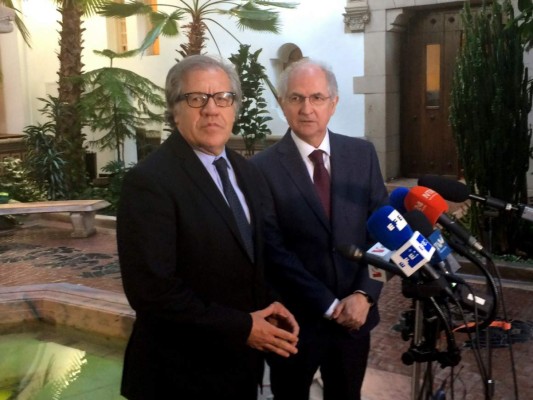 Luis Almagro critica oposición venezolana por dialogar con gobierno de Nicolás Maduro &nbsp;&nbsp;