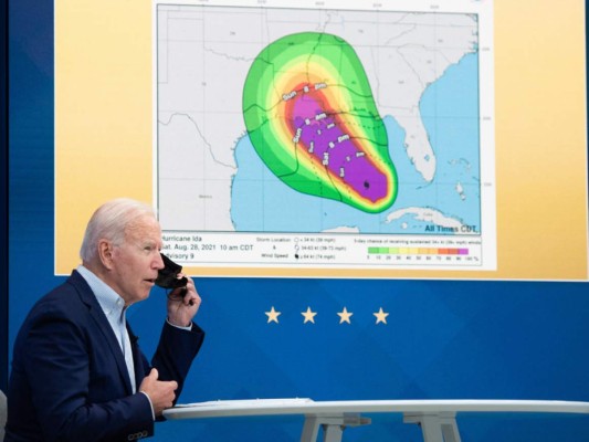 Biden recorrerá Nueva Orleans, fuertemente afectada por el huracán Ida