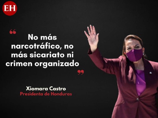Las frases destacadas de Xiomara Castro en su investidura