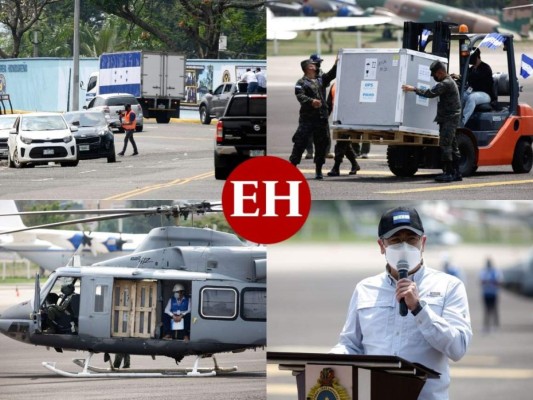 Así fue el arribo de 189,600 vacunas de AstraZeneca a Honduras (FOTOS)