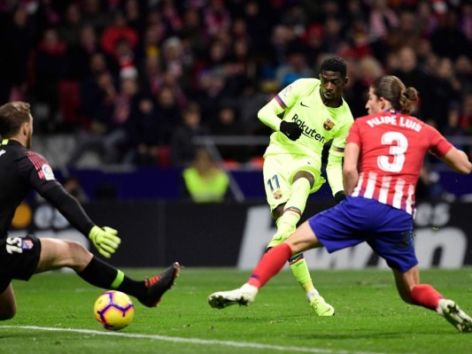 Dembélé salva al Barcelona y le da el empate ante Atlético Madrid