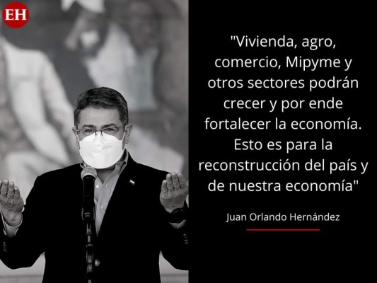 10 frases de JOH sobre vacunación contra el covid-19 en Honduras