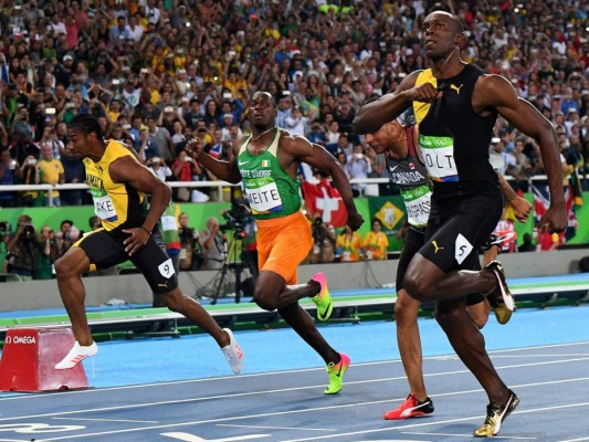 Bolt se hace leyenda y gana por tercera vez la medalla de oro de los 100m planos de los Juegos Olímpicos en Rio-2016