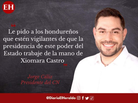 'De este lado no esperen confrontación y pleito': frases de Jorge Cálix, presidente del CN