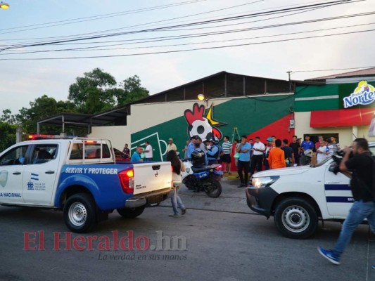FOTOS: La escena donde mataron a presunto pandillero en San Pedro Sula