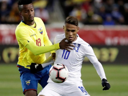 El partido amistoso entre Honduras y Ecuador en siete fotografías