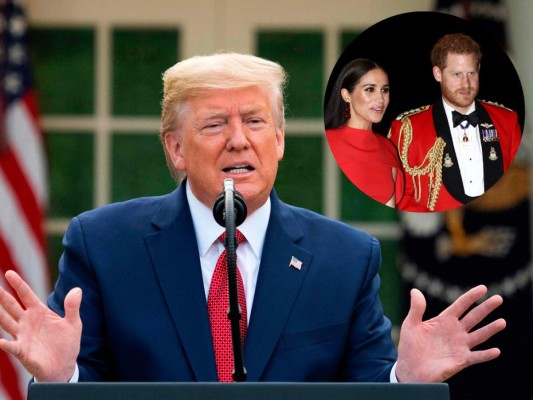 Trump dice que no pagará por la seguridad de Harry y Meghan