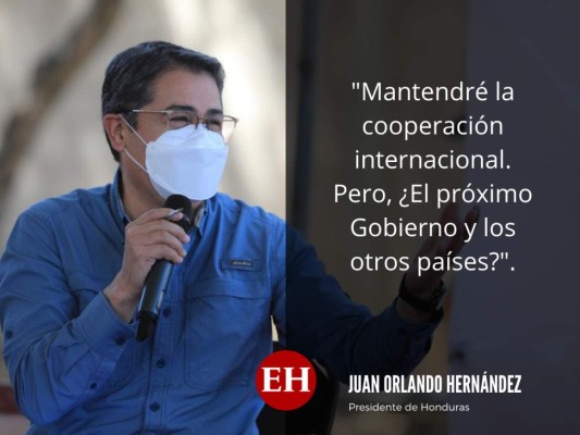 Frases del presidente Hernández sobre tratos de narcos con EE UU