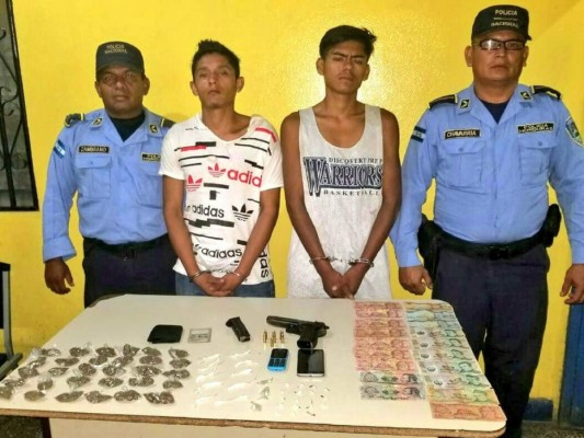 Capturan a dos supuestos integrantes de la Mara Salvatrucha en Reitoca