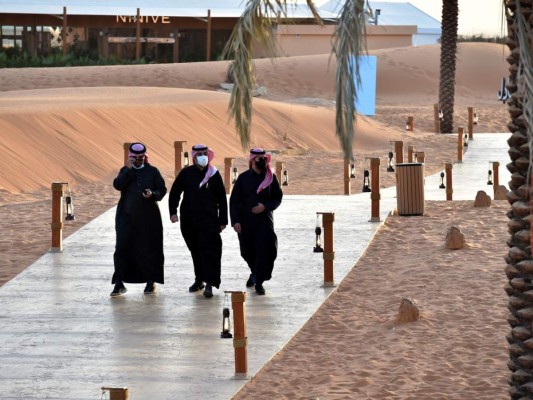 Así es el oasis de lujo para los ricos saudíes en plena pandemia