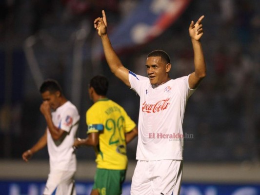 Carlos Will Mejía celebra un gol. Foto archivo EL HERALDO