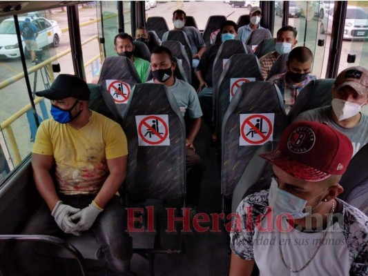 Alrededor de 20 rutas interurbanas ya operan en la zona central del país