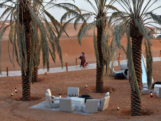 Así es el oasis de lujo para los ricos saudíes en plena pandemia