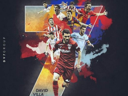 FOTOS: 'Gracias' David Villa, así despide el mundo al máximo goleador de la Roja