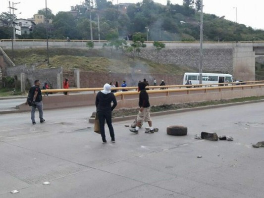 Principales calles que fueron obtaculizadas por las tomas en la capital de Honduras