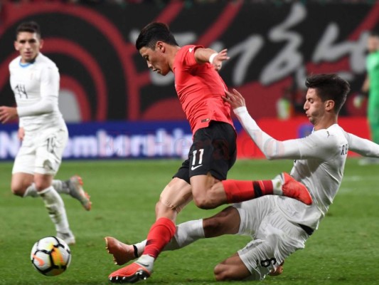 Corea del Sur derrota 2-1 a Uruguay en Seúl en partido amistoso
