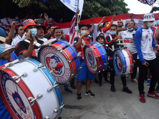 La Ultra Fiel en San Pedro Sula sale a las calles a apoyar al Olimpia