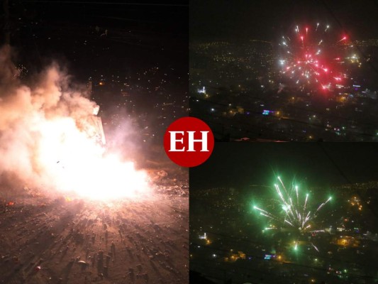 FOTOS: Así retumbó la capital de Honduras para recibir el 2020