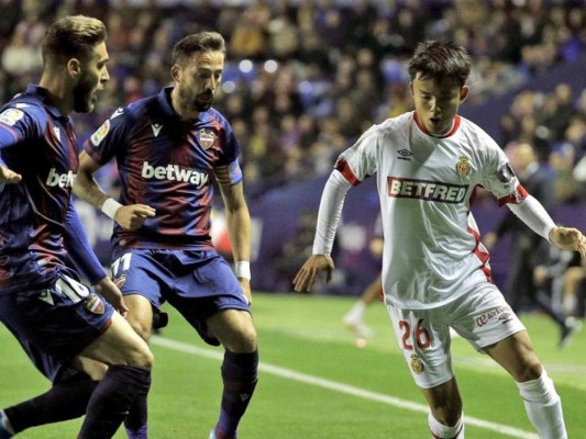 Levante gana 2-1 a Mallorca en la liga española&nbsp;