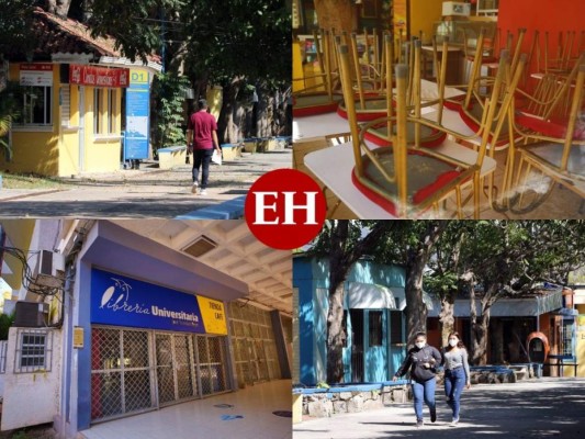 Abandonados y desolados, así lucen los negocios de la UNAH a dos años sin clases presenciales