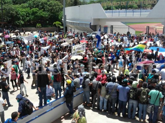 La mega marcha del MEU el domingo 10 de julio en #TGU