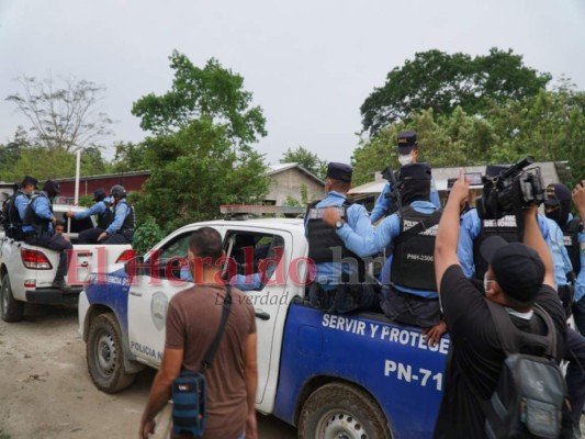 Fotos: Así desmantelaron el supuesto narcolaboratorio de la Mara Salvatrucha en San Pedro Sula