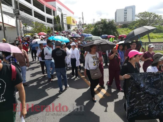 Las fotos de la masiva protesta registrada este martes en la capital de Honduras