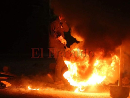 Imágenes de las protestas en La Kennedy en Tegucigalpa
