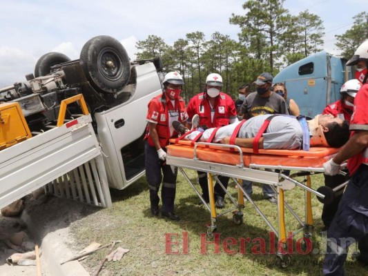 Una persona herida tras accidente en carretera CA-5 a la altura de Amarateca