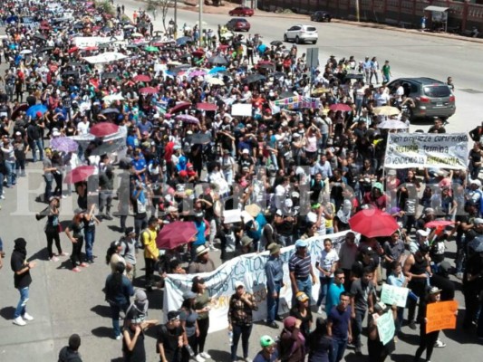 La mega marcha del MEU el domingo 10 de julio en #TGU
