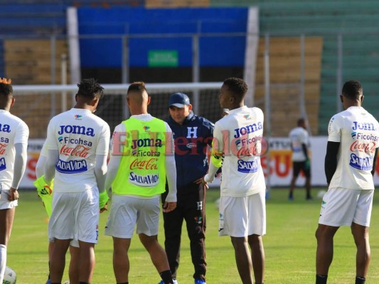 Buena vibra en el entrenamiento de este jueves en la selección de fútbol de Honduras